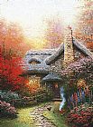 Thomas Kinkade Wall Art - Autumn at Ashley's Cottage